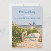 Beach Themed Sailboote Rente Party Einladung (Vorderseite)