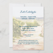 Beach Themed Sailboote Rente Party Einladung (Rückseite)