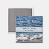 Beach Themed Speichern Sie die Datumsmagnete - Str Magnet (Vorderseite/Rückseite)