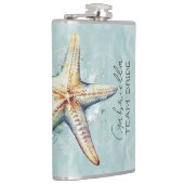 Beach Themed Team Bridge Flachmann (Rechts)