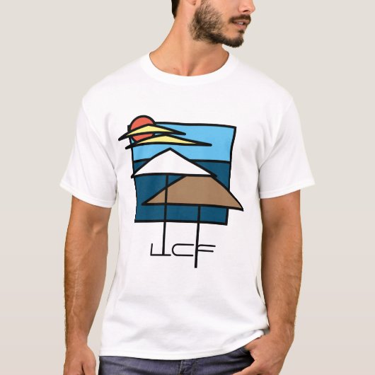 Beach Themed Teemaschine, Mens Black T-Shirt (Vorderseite)