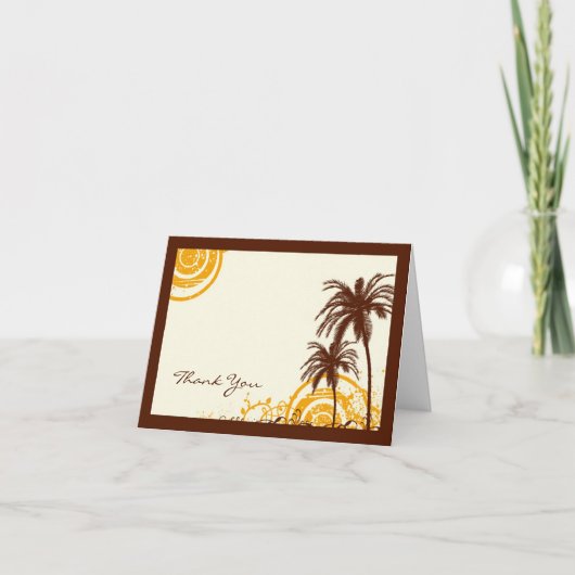 Beach Themed Thank You Note Dankeskarte (Vorderseite)