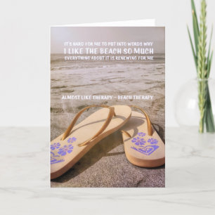 BEACH THERAPIE Grußkarte Dankeskarte