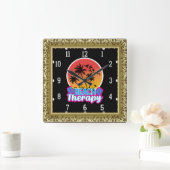 Beach Therapy-18920 Quadratische Wanduhr (Zuhause)