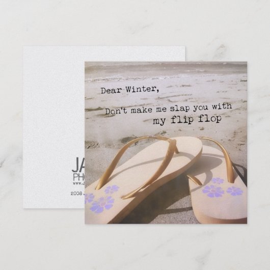 BEACH THERAPY 5,25 x 5,25 Karte (Vorne/Hinten)