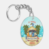 Beach Tiki Bar Classic Schlüsselanhänger (Vorderseite links)
