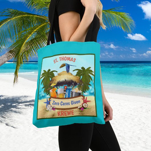 Beach Tiki Bar Custom Tasche