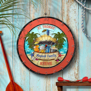 Beach Tiki Bar Dart Board Dartscheibe