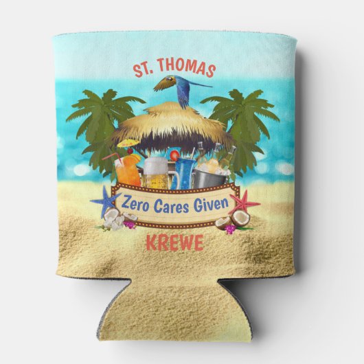 Beach Tiki Bar Dosenkühler (Rückseite)