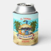 Beach Tiki Bar Dosenkühler (Kanne Rückseite)