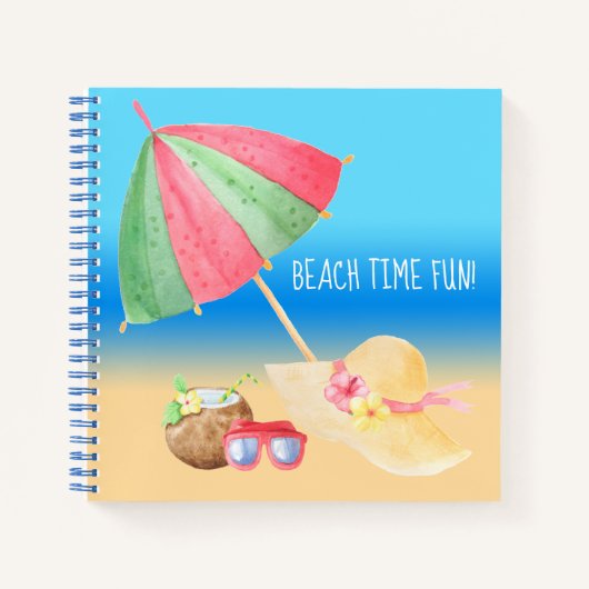 Beach Time Fun! Notizblock (Vorderseite)