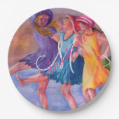 BEACH TIME GIRLFRIENDS MONOGRAM PARTY PAPPTELLER (Vorderseite)