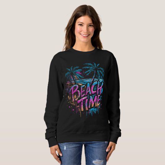 Beach Time - Graffiti Spirit Sweatshirt (Vorne ganz)