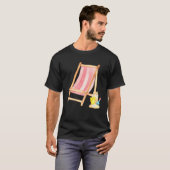 BEACH TIME Klassischer Liegestuhl T-Shirt (Vorne ganz)