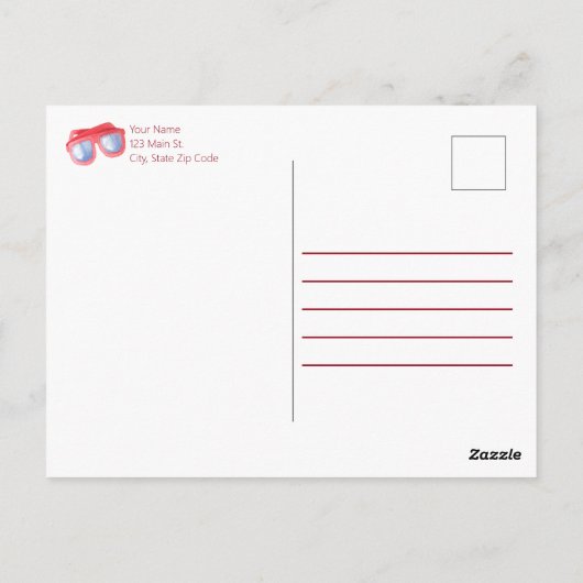 Beach Time! Postkarte (Rückseite)