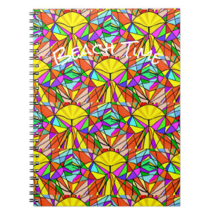 Beach Time Retro Trendy mehrfarbiger Sommer Notizblock