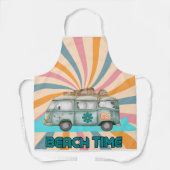 Beach Time Retro Van Vibes Schürze (Vorderseite)