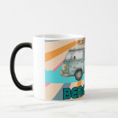 Beach Time Retro Van Vibes Verwandlungstasse (Links)