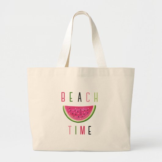 Beach Time Tote Bag Jumbo Stoffbeutel (Vorne)