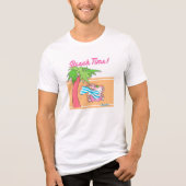 BEACH TIME! von Boynton Tri-Blend Shirt (Vorderseite)