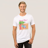 BEACH TIME! von Boynton Tri-Blend Shirt (Vorderseite voll)