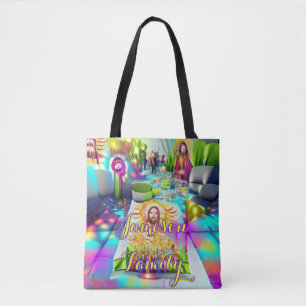 Beach Tote Tag Familienwaggon Sand Willkommensplät Tasche