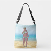 Beach Tote Tasche mit lustiger Badebekleidung (Vorderseite)