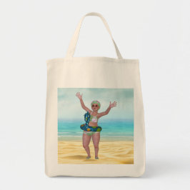 Beach Tote Tasche mit lustiger Badebekleidung