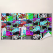 Beach Towel – Abstract Grid Strandtuch (Vorderseite)