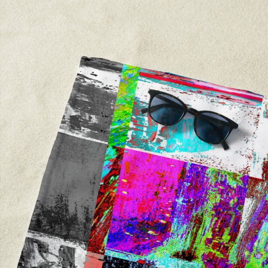 Beach Towel – Abstract Grid Strandtuch (Beispiel)