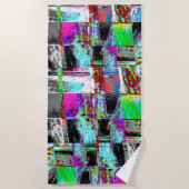 Beach Towel – Abstract Grid Strandtuch (Vorderseite)