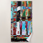 Beach Towel – Collapse Reflection Abstract Design Strandtuch (Vorderseite)