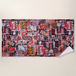 Beach Towel – Fragmented Pulse Strandtuch