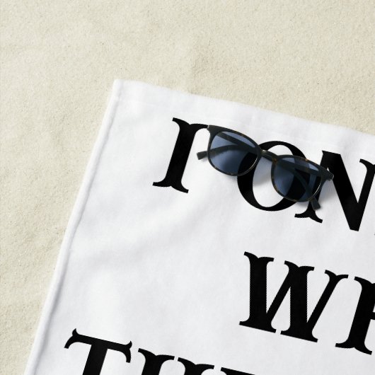 Beach Towel Husband Wife's Joke Strandtuch (Beispiel)