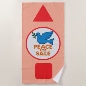 Beach Towel , Peace theme designed Beach towel Strandtuch (Vorderseite)