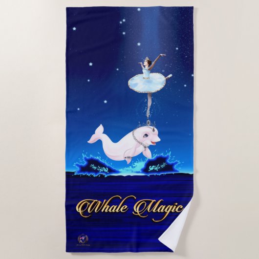 Beach Towel Princess of Whales "Himmlisch Ballet" Strandtuch (Vorderseite)