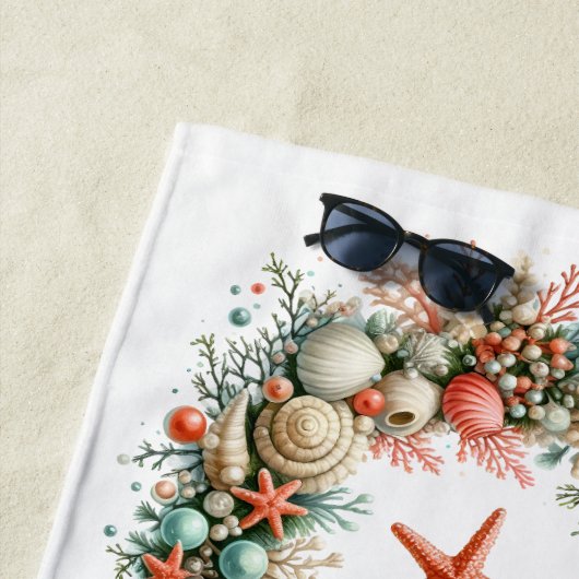 Beach Towel-Tropical Christmas Beach Towel Strandtuch (Beispiel)