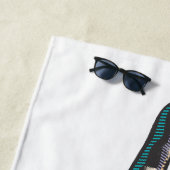 Beach Towel – Victory Peace & Love Pop-Art Design Strandtuch (Beispiel)