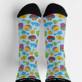 Beach Toys Icons Muster Socks Socken (Oben)