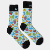 Beach Toys Icons Muster Socks Socken (Rechts)