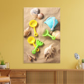 Beach Toys Leinwanddruck (Insitu (Wohnzimmer))