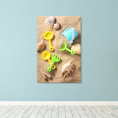 Beach Toys Leinwanddruck (Insitu (Holzboden))
