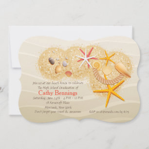 Beach Treasure Abschluss Beach Party Einladung