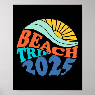 Beach Trip 2025 Beach Matching Family Summer Vacat Poster