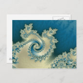 Beach Triple Twirl Postcard Postkarte (Vorne/Hinten)