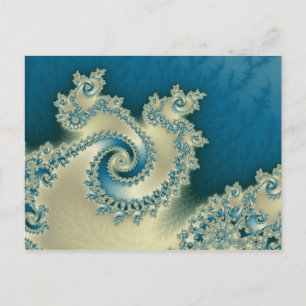 Beach Triple Twirl Postcard Postkarte