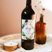 Beach Tropical Brautparty Weinetikett