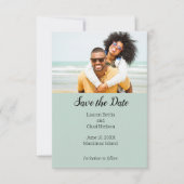 Beach Tropical Destination Foto Save the Date Einladung (Vorderseite)