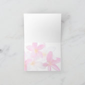 Beach Tropical Floral Hawaii Hochzeit Vielen Dank Dankeskarte (Innenseite)