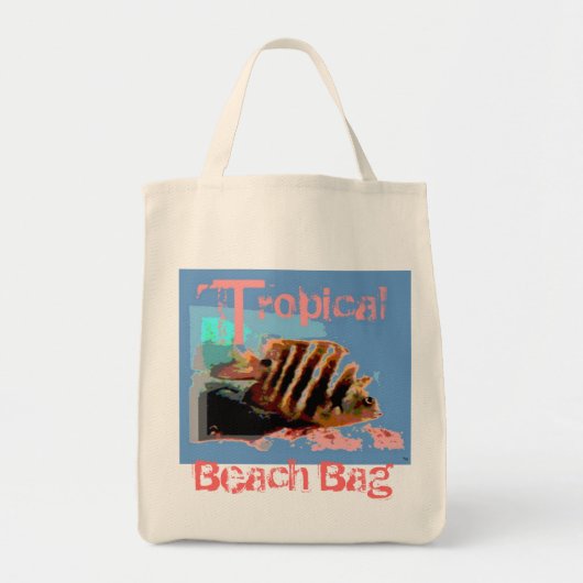 Beach Tropical Graphics Bag Tragetasche (Vorne)